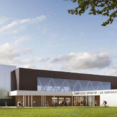 CDR et Intéco sont intervenus pour l’économie de la construction, l'ordonnancement, le pilotage et la coordination du chantier pour le projet du complexe sportif à LA GARNACHE